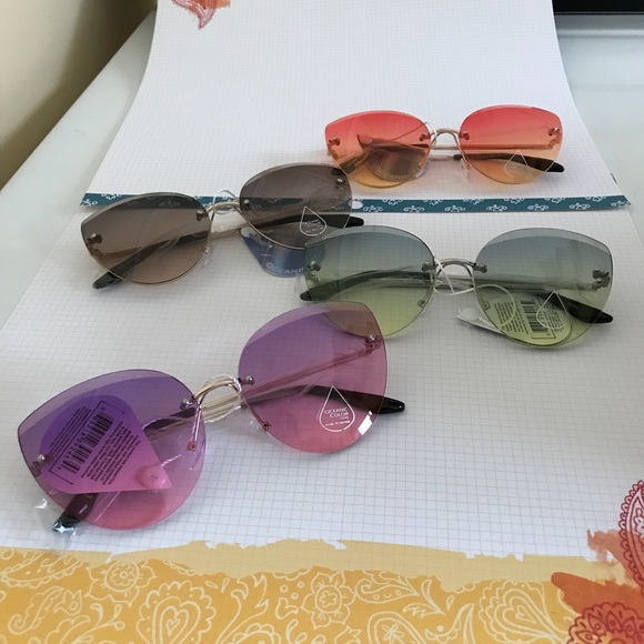 NO FRAME CAT EYE SUNGLASSES - Picture 5 of 8